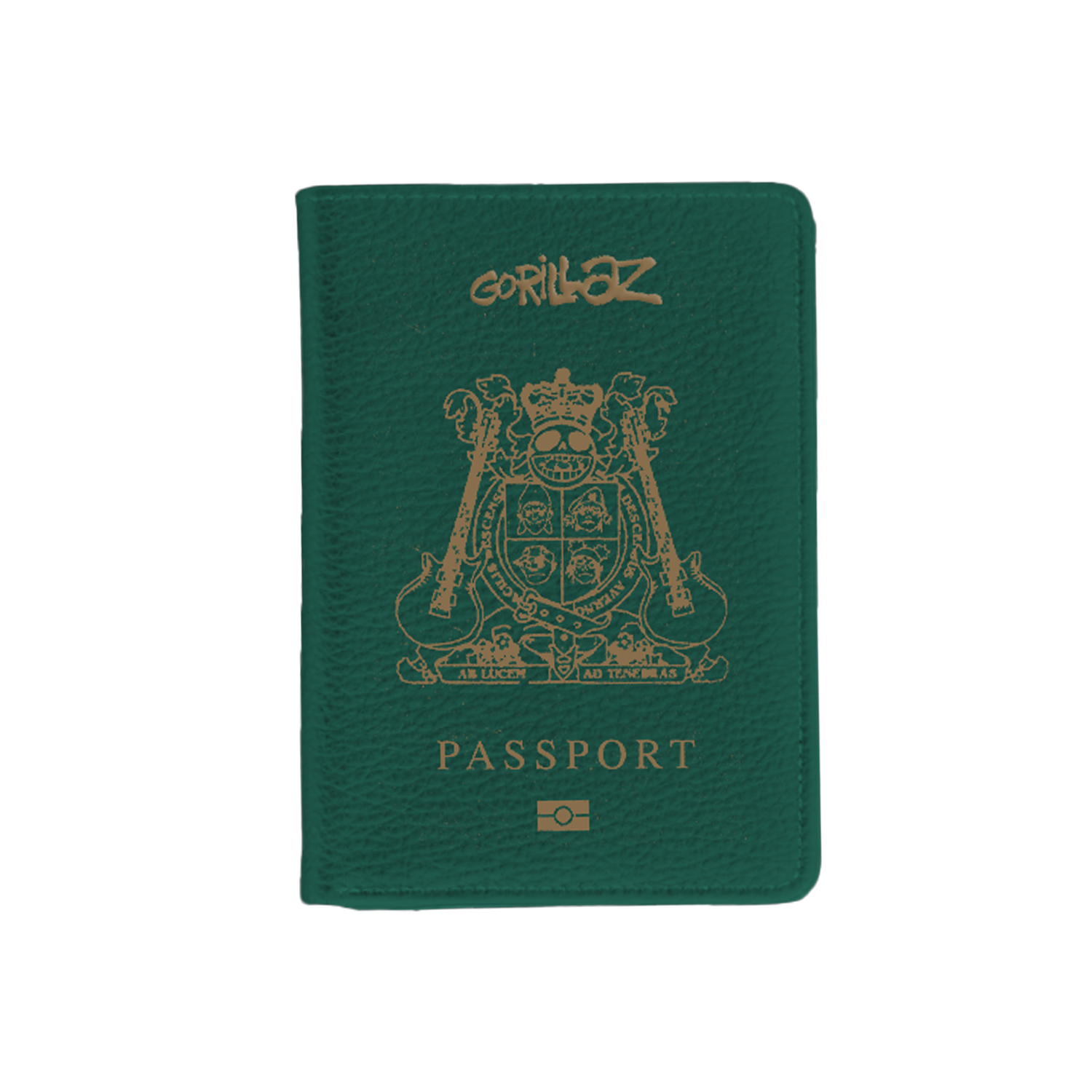 Gorillaz Passport Holder Green Gorillaz Official Store